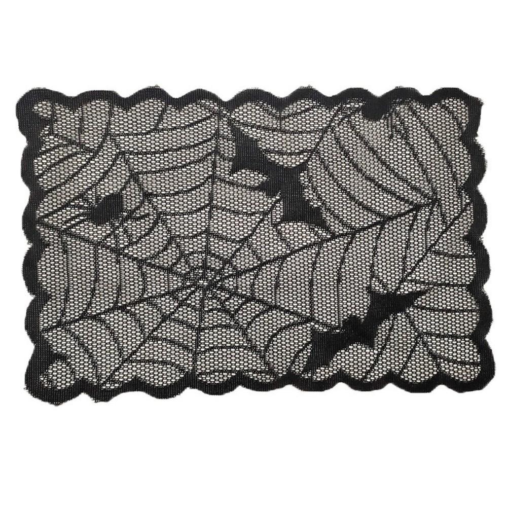 Gothic Style Halloween Placemats Skeleton Bat Table Napkins Durable Dining Mat Dining Table