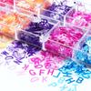 1 Box Colourful Alphabet Sequins Nail Charms  Kawaii Diy Art Decorations Nail Accessories Professional Manicure Supplies