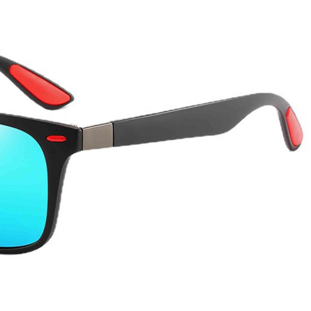 2Pcs Full Frame Sunglasses Light Weight UV400 Stylish Outdoor Sunglasses Blue Black