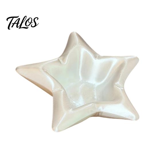 PLA Jewelry Organizer 3D Printed Star Storage Tray, Shape Decorative Five-pointed Elegant Plate Desktop Organizer, Trinket Dish for Dressing