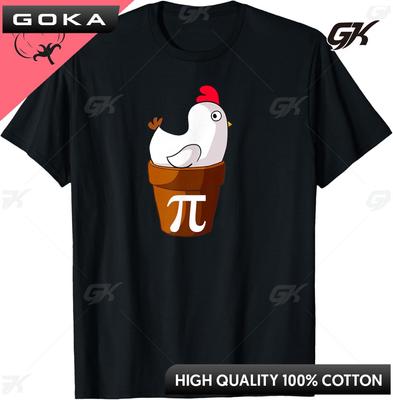 Casual Tees Chicken Pot Pi TShirt Unisex  Breathable and Comfortable Cotton Printed Vintage T Shirt  Unisex Clothes
