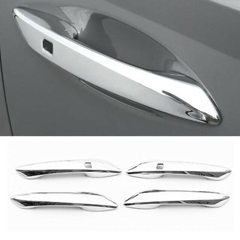 For Hyundai Sonata 2020-2023 Chrome ABS Exterior Side Door Handle Cover Trim 4PC