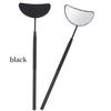Crescent-shaped Stainless Steel Handheld Mirror for Eyelash Extensions