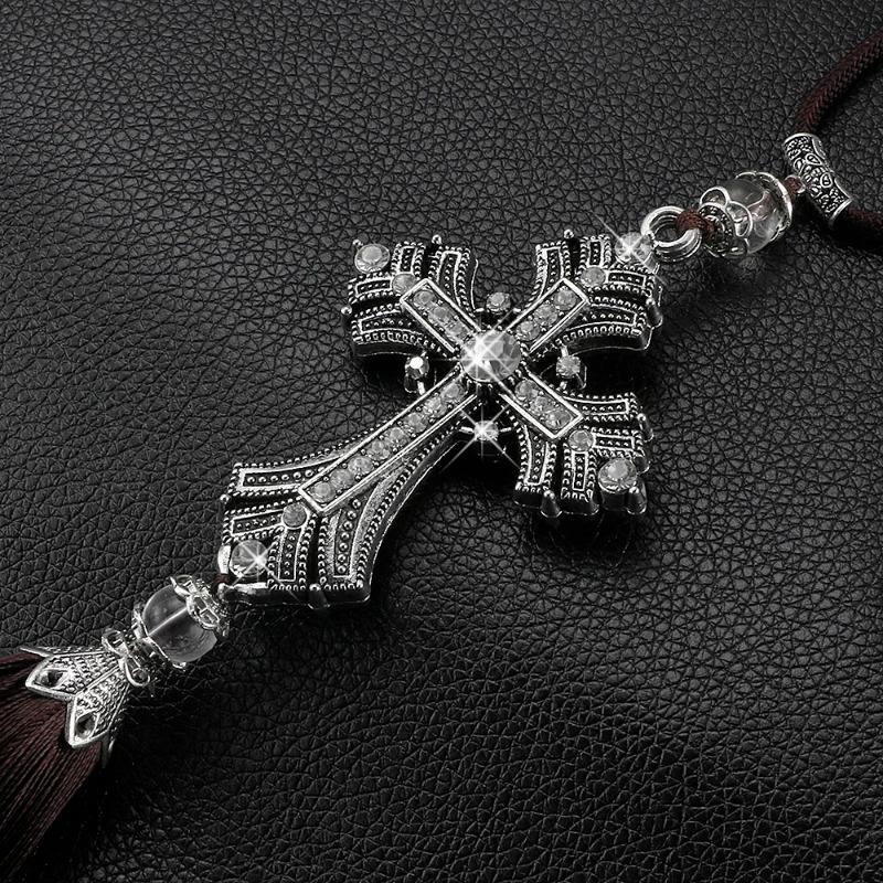 Μεταλλικός Σταυρός Καθρέφτης Οπισθοπορείας Αυτοκινήτου Κρεμαστό Αυτοκινήτου Αξεσουάρ Αυτοκινήτου Διακόσμηση Αυτοκινήτων