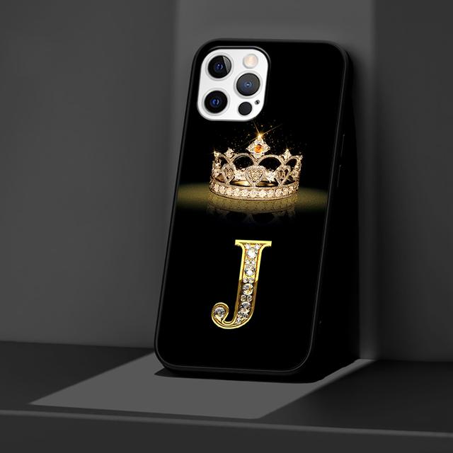 

Чехол с надписью Diamond Crown для Apple Iphone 14 11 13 12 Pro Max Xr 7 8 +Se 2020 Xs 6 6s Plus 5 5S, черный силиконовый чехол для телефона iPhone 14 Plus