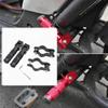 Motorcycles Universal Foot Pegs 90 Degree Foldable Footrest Aluminum Alloy Rear Pedals Fit for