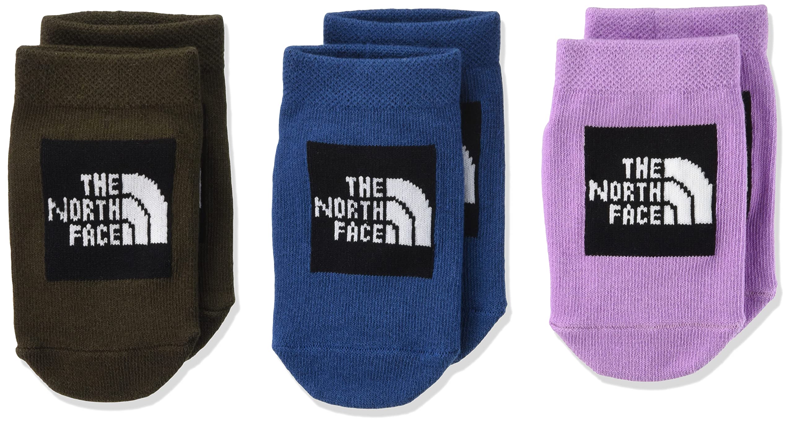 

The North Face Baby Organic Set Organic New Taupe Size Small 3-Piece (NNB82090) - Gift, Non-Slip, Cotton, 3-Pair Set, Green/Smoky Grape,