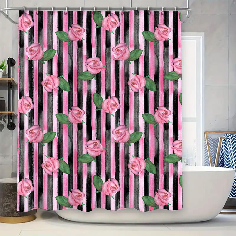 

Cactus Shower Curtain Waterproof Bathroom Decor Indoor Home Decoration Printing Green 90x180cm