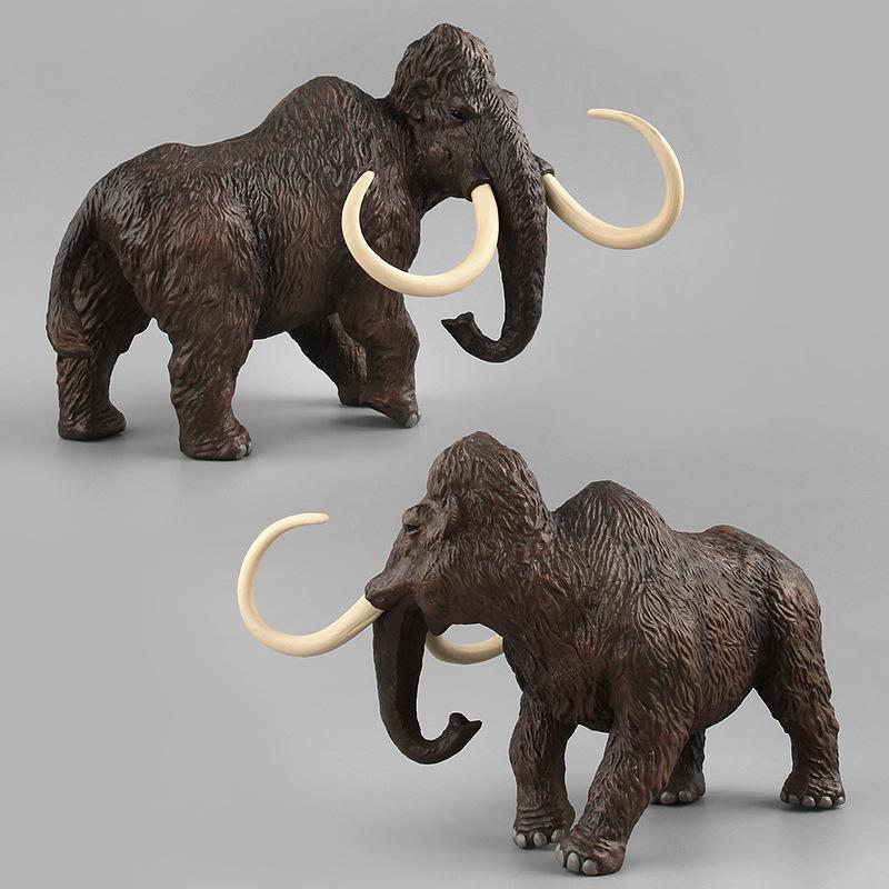 Wildlife Mammoth Family Toy Set - Solid Plastic Elephant Models
