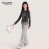 Girls' Sequin Loose Straight Casual Pants