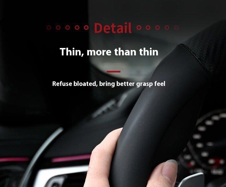 Car Anti-slip Leather Steering Wheel Cover For Peugeot 107 108 206 207 208 w 301 307 308 406 407 408 508 607 106 3008 4008 5008 GT