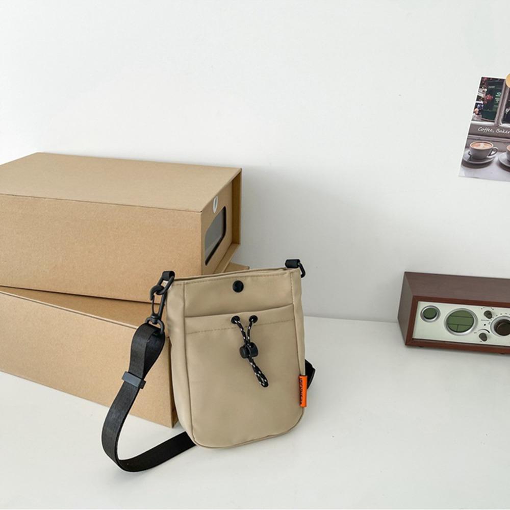 Casual Nylon Shoulder Bag Multifunctional Men Square Bag Portable Crossbody Phone Pouch Business