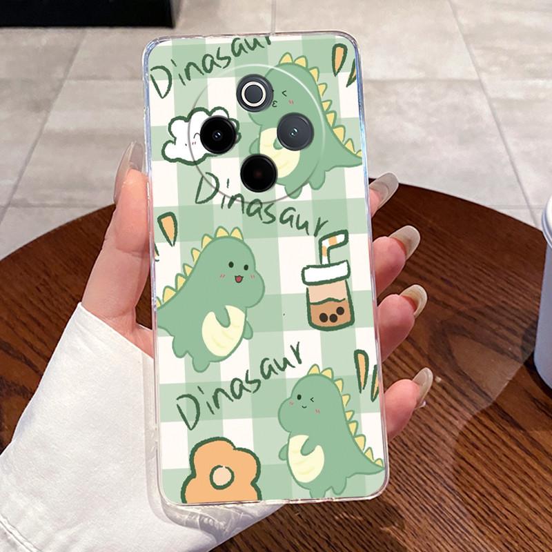 Jelly Casing For Vivo Y300 Pro Y300 Pro+ T4 Capa Clear Silicone Soft TPU Back Cover For Vivo IQOO Z10 Cute Rabbit Cat Phone Case