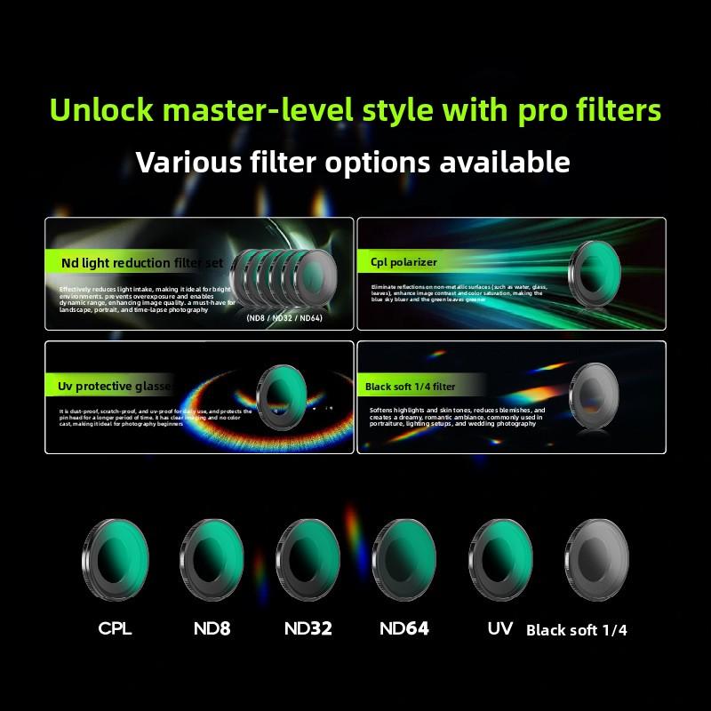 Geeignet für Shadow Stone Insta360 Go Ultra Filter Serie CPL Polarisator ND Dimmer Schwarzer Weichzeichner
