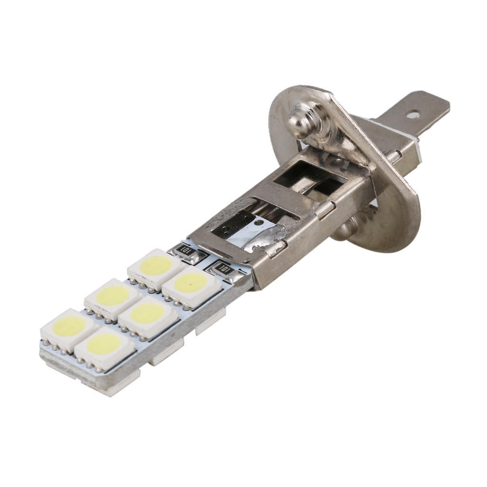 2Pcs H1 12-LED Replacement Headlight//Fog Light Bulbs Bright White 5050 6000k 12V