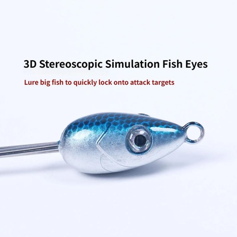 2 Stuks 5 Arm Rig Hoofd Zwemmende Kunstaas Visserij Groep Lures Snap Swivels Spinner Visserij Lures Rig Voor Langdurig Gebruik