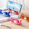 Crab Pen Holder Funny Weightlifting Crab Pen Stand Creative Cute Storage Rack for Single Storage Office Desktop Ornament Gifts