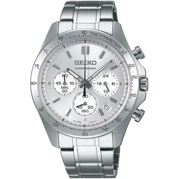 Seiko Chronograph Quartz Watch Men s SBTR009 Silver