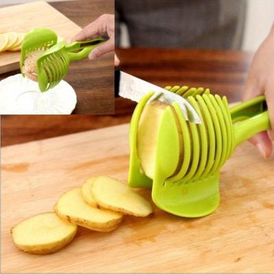 Lebensmittelclip aus Kunststoff, Zitronen-Tomatenschneider, Gemüseschneider, Küchenzubehör, Reibeform für Kochmesser, Küchenhelfer