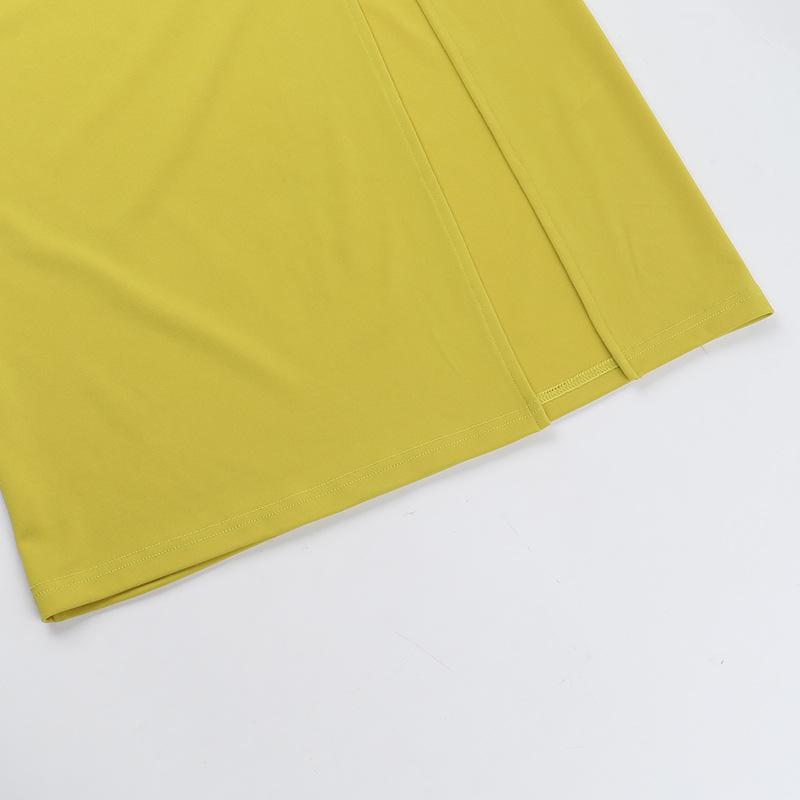 Fall Women's Dress with Hip Bag Celebrity Style Sexy Slim-fit Oblique Shoulder Holiday Dress