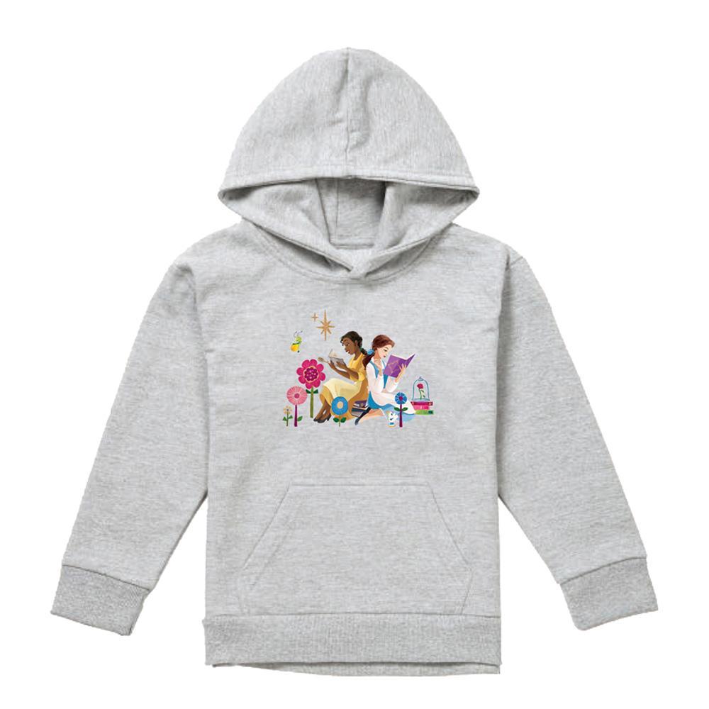 Disney Princess Childrens/Kids Love To Read Tiana & Belle Heather Hoodie