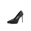 Waterproof table temperament simple pointed work shoes sexy thin heels shallow mouth women's shoes high heels