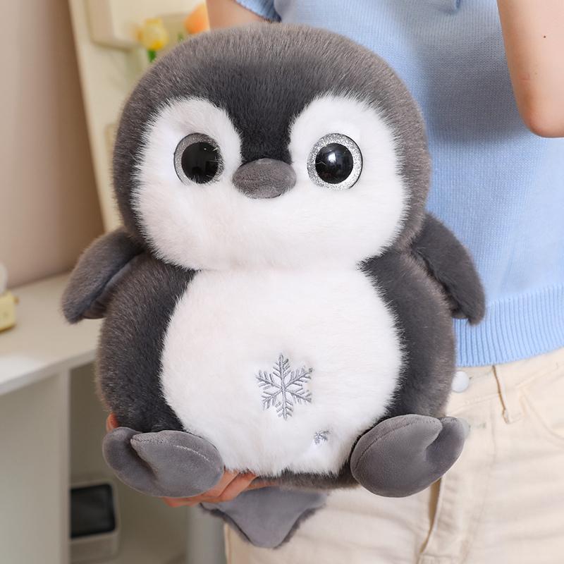 Realistische Dikke Pinguïn Pluche Speelgoed Zacht Pluizig Antarctische Pinguïn Knuffeldier Pop Schattige Pinguïn Pluche Speeltje Cadeau
