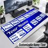 Birmingham City Personalized Large Mouse Pad Custom Name Text Extended Desk Mat Gaming Mousepad