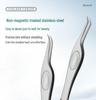Phoenix High-Precision Non-Magnetic Stainless Steel Tweezers for Eyelash Grafting and Blooming