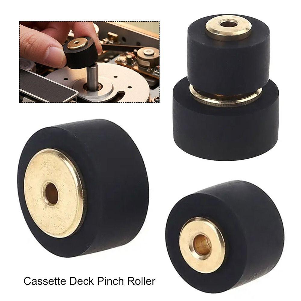 1Pcs Rubber Cassette Deck Pinch Roller Stereo Drive Wheel Part  Radio Equipment Use