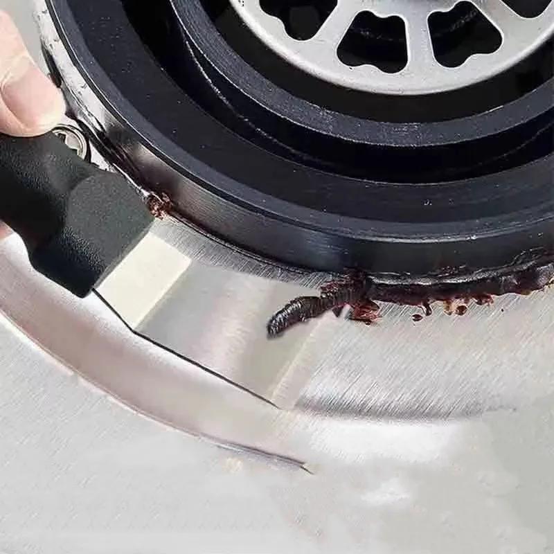 1pcs, Kitchen Cleaning Shovel, Freezer Ice Remover Shovel, Multifunctional Household Cleaning Shovel, Kitchen Gas Stove Range Hood Pot Bottom Shovel