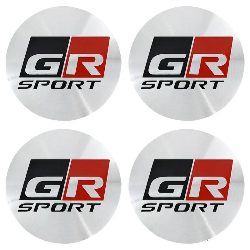 4Pcs 56mm/60mm Car Wheel Center Hub Cap Stickers for Toyota Corolla 86 Supra CHR Yaris Camry Prius Rav4 Decorative Accessories
