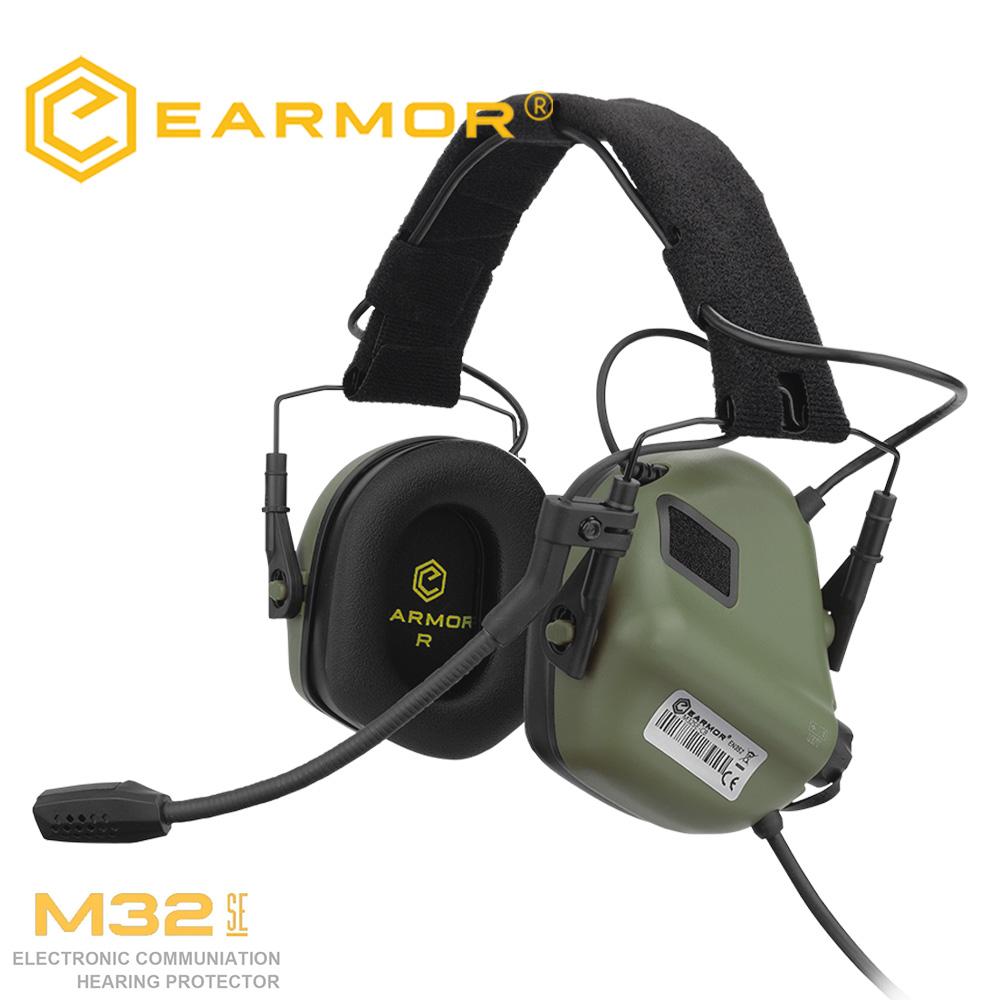 EARMOR Tactical Headset SE M11 Active Shooting Earmuffs Helmet Headset with Helmet Rail Adapter DIY Helmet Mount Headset