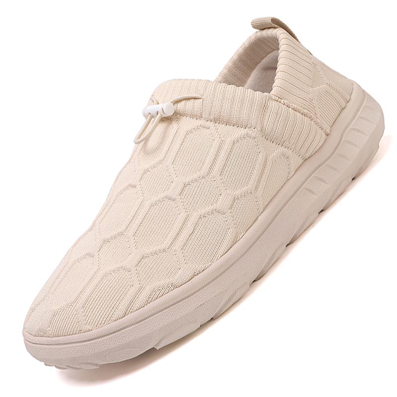 Breathable Knitted Casual Sports Shoes Wide Toe Box Walking Shoes Light Elastic Outdoor Shoes Non-slip Sneakers