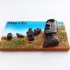 Easter Island Stone Statue In Chile Refrigerator Fridge Magnet Sticker 3D Handmade Resin Travel Gift Souvenir Collection Decoration
