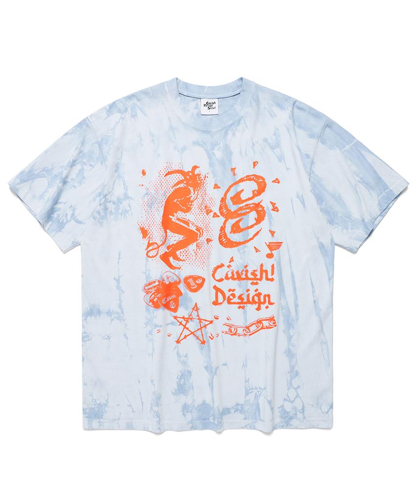 CAVISH Overdyed Roar Ss Tee Blue(Cv2Emut504A)