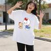 2026 New Cute Kitty Cat Printed Teddy Bear Couple TShirt for Women  Comfortable Cotton TShirt for Home Use MustHave Item