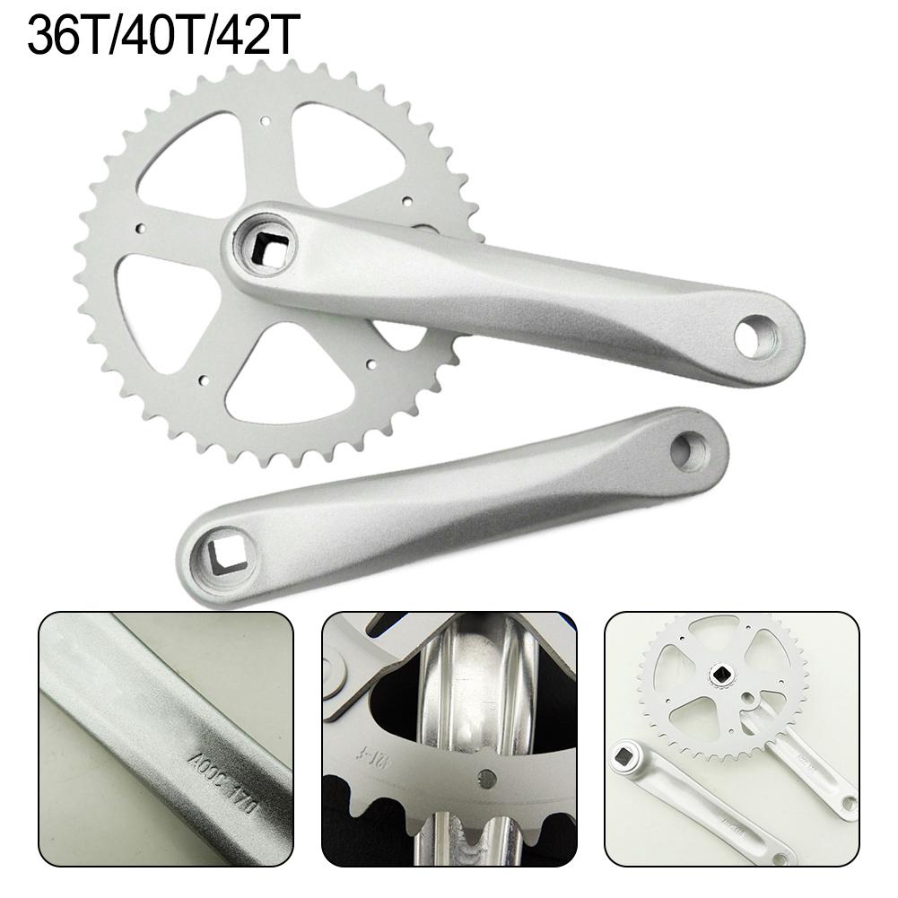 High Quality 170mm Square Taper Chainrings Set Crankset Chainset 40T 36T Crank for Mountain Bikes with Removable Chainrings
