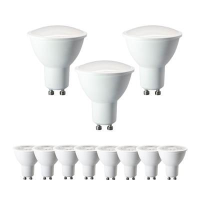 10PCS GU10 Base  Spot Light Dimmable Foco Bulb 9W 7W 5W 3W AC220V 230V  LED Lamps Warm Light Cool Light Daylight RA80+ Lampara