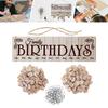 Heart-Shaped Wooden Hanging Sign - Home Decoration Pendant & Creative Message Board