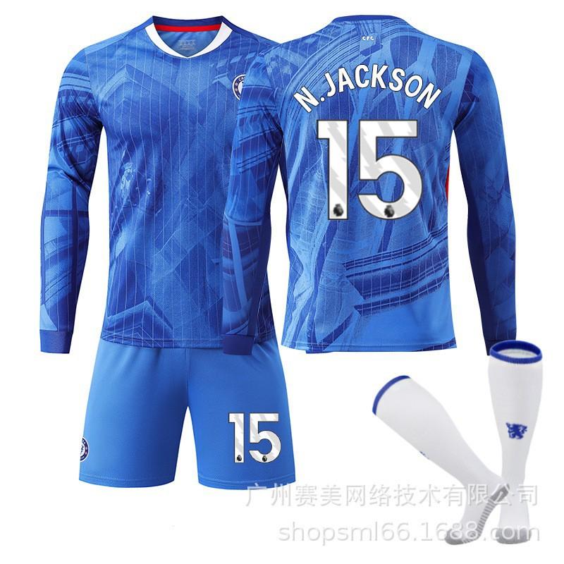 2526 Chelsea Home Long-sleeved Football Uniform Set Children's No. 10 Palmer Jersey 8 Enzo 24