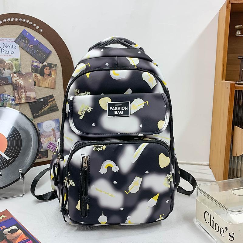 Schoolbag senior school bag large capacity fresh sweet girl backpack primary school students junior high school casual backpack