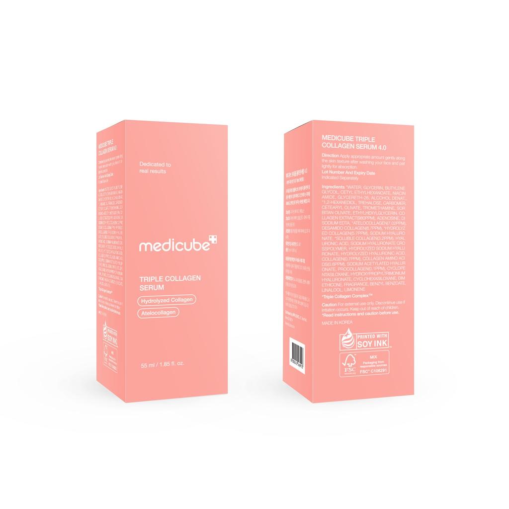 Medicube Triple Collagen Serum 55ml Plump Mochi Skin Super Dry Skin Glowing Skin Lifeless Skin Serum Ampoule Korean Cosmetics Collagenserum 4.0