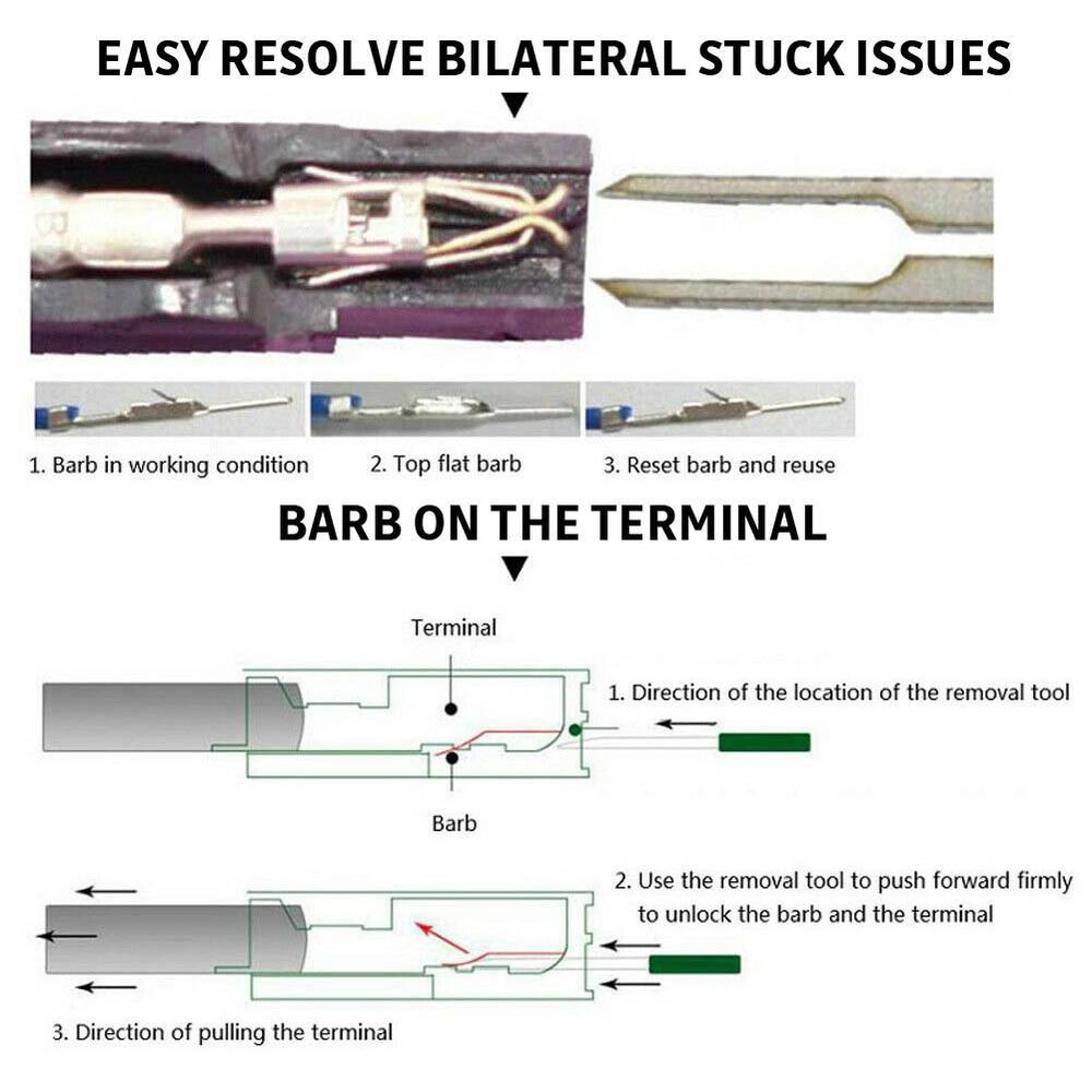 Needle Retractor for Most Connector Terminal Car Repair 39 PCS Terminal Ejector kit Removal Key Tool Terminal Removal Tool Kit for Car Electrical Wiring Connector Pin Release Extractor Needle Retractor for Most Connector Terminal Car Repair 39 PCS Terminal Ejector kit Removal Key Tool Terminal Removal Tool Kit for Car Electrical Wiring Connector Pin Release Extractor