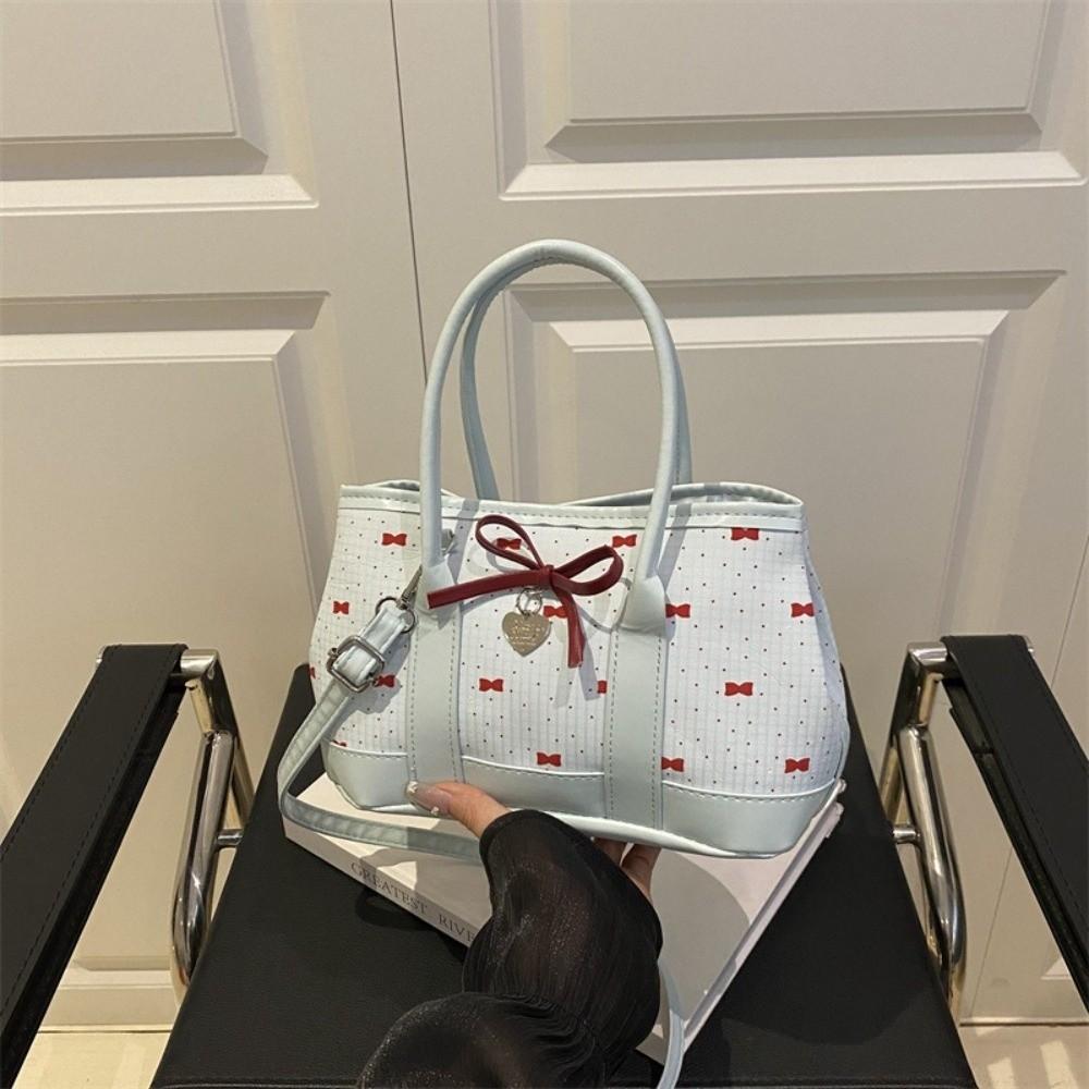 Stylish Bow Shoulder Bag Leisure Women's Handbags Ins Style Bowknot Bucket Bag  Outfits