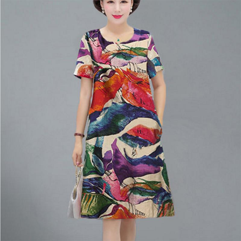 Buy Women Summer L-XXXXXL Plus Size Mid 