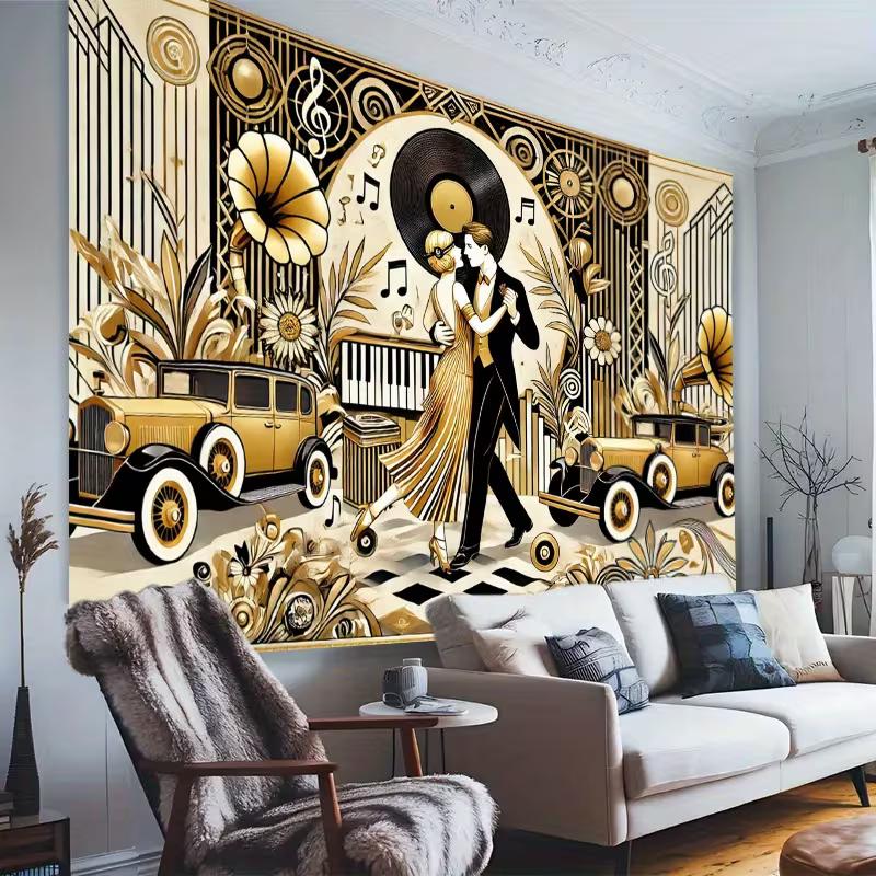 2D Flat King Crown Royal Throne Backdrop Red Gold Luxury Palace Background Banner 47.2x31.5inch/120*80cm