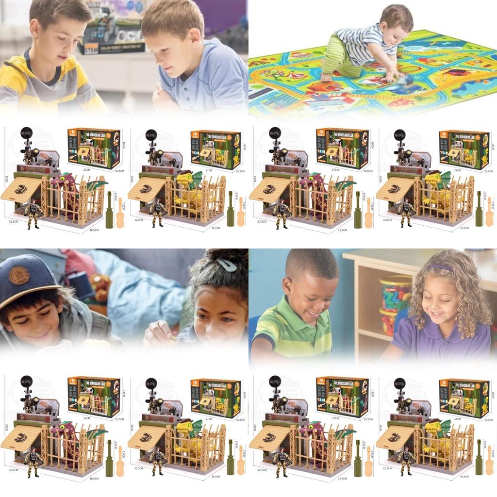 Engaging Battery Powered Dinosaur Model Toy For Children With Easy Diy Assembly