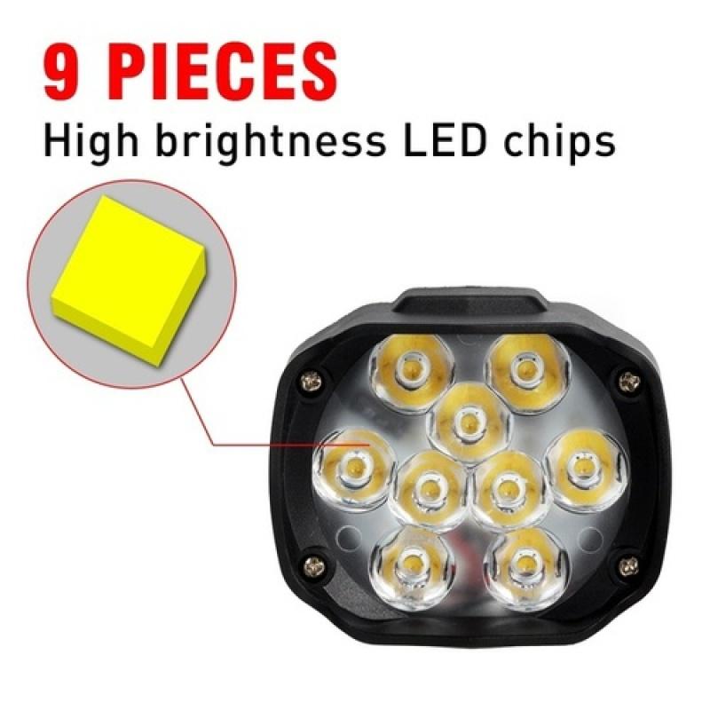 6/9LED 12V Motorcycle Headlights Universal White Super Bright Working Front Light 10W LED Scooters Spotlight Moto Fog Lampht