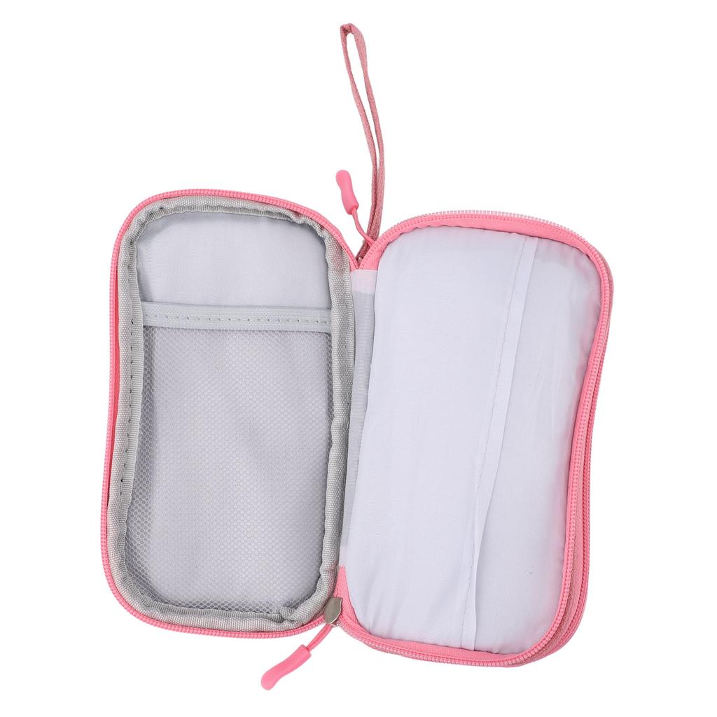 Nail Drill Kit Holder Bag Mesh Pockets Multi Layers Water Resistant Portable Nail Drill Organizer Bag for Grinding